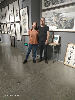 青年畫家李建博個展在西安艾斯廣場市美術家協會藝術畫廊隆重開幕